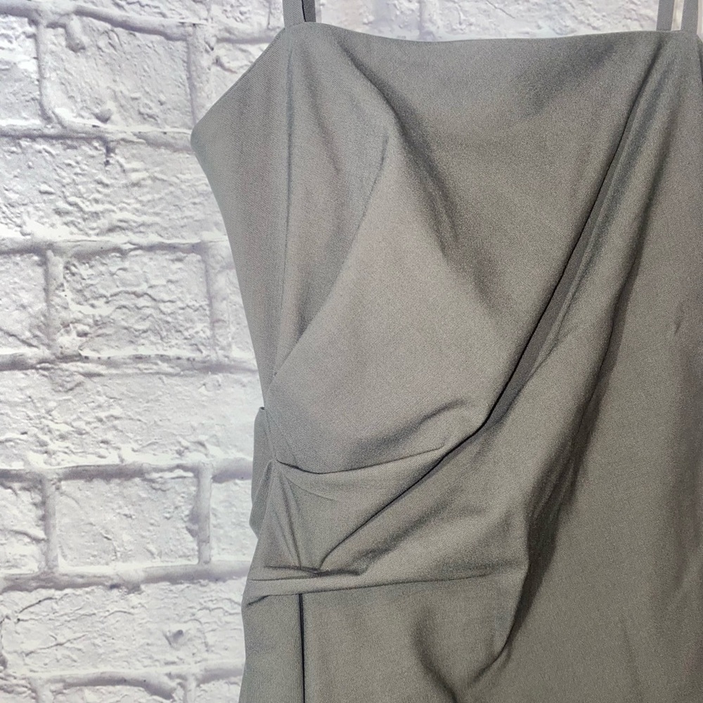 Zara. Grey Ruched Maxi Dress. NWT. Classic Silhouette. Size XS. - Picture 11 of 15